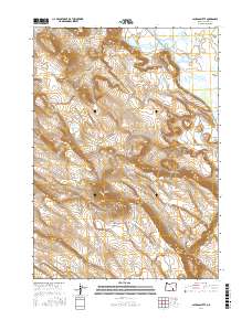 Jackass Butte 2017 topographic map thumbnail