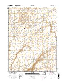 Jackies Butte 2017 topographic map thumbnail