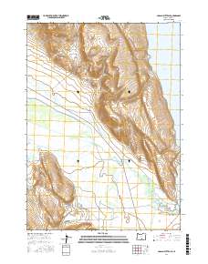 Coglan Buttes SE 2017 topographic map thumbnail