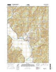 Coquille 2017 topographic map thumbnail