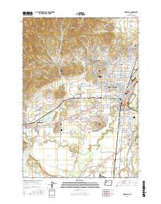 Corvallis 2017 topographic map thumbnail