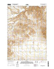 Cow Valley West 2017 topographic map thumbnail