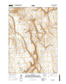 Cox Canyon 2017 topographic map thumbnail
