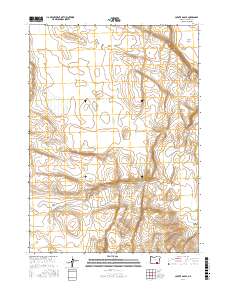 Coyote Gap SE 2017 topographic map thumbnail