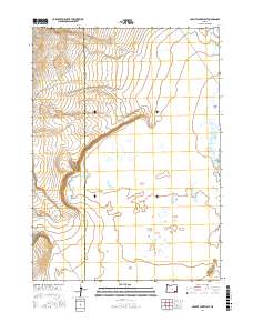Coyote Lake West 2017 topographic map thumbnail