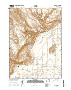 Dowell Butte 2017 topographic map thumbnail
