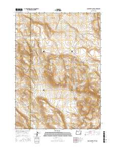 Duck Creek Butte 2017 topographic map thumbnail