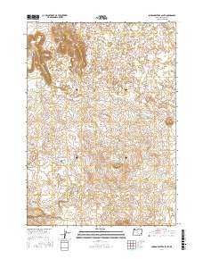 Jordan Craters South 2017 topographic map thumbnail