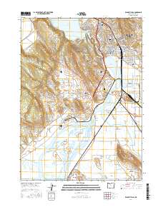 Klamath Falls 2017 topographic map thumbnail
