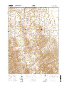 Ladycomb Peak 2017 topographic map thumbnail