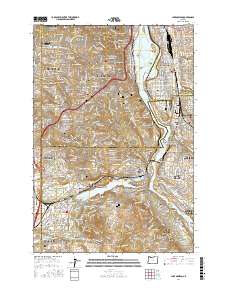 Lake Oswego 2017 topographic map thumbnail