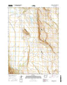 Langell Valley 2017 topographic map thumbnail