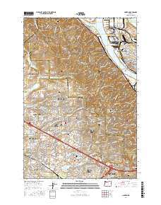 Linnton 2017 topographic map thumbnail