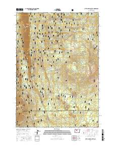 Little Akawa Butte 2017 topographic map preview