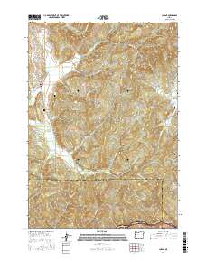 Lorane 2017 topographic map thumbnail