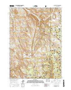 Mackey Butte 2017 topographic map preview