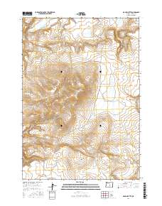 Maupin Butte 2017 topographic map thumbnail