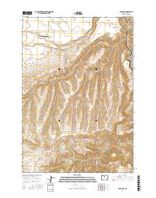 Maupin SW 2017 topographic map thumbnail