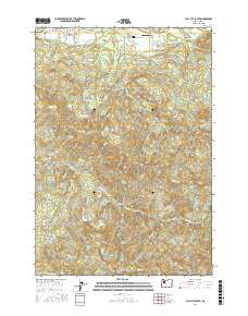 Mill City South 2017 topographic map thumbnail