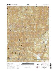 Mount Ashland 2017 topographic map thumbnail