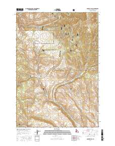 Advent Gulch 2017 topographic map thumbnail