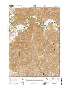 Arrowrock Dam 2017 topographic map thumbnail