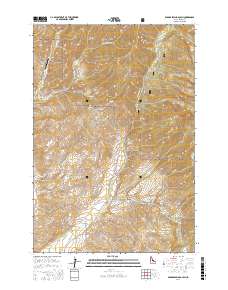Badger Spring Gulch 2017 topographic map thumbnail