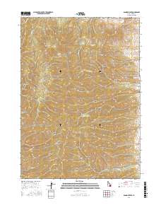 Bannock Peak 2017 topographic map thumbnail