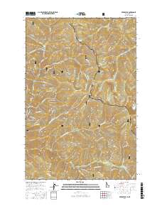 Berge Peak 2017 topographic map thumbnail