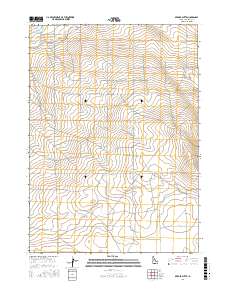 Berger Butte 2017 topographic map thumbnail