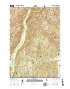 Bernard Mountain 2017 topographic map thumbnail