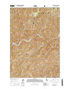 Bighorn Crags 2017 topographic map thumbnail