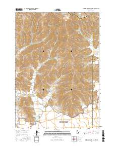Blizzard Mountain South 2017 topographic map thumbnail