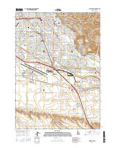 Boise South 2017 topographic map thumbnail