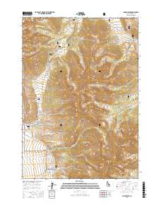 Borah Peak 2017 topographic map thumbnail