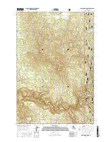 Brown Creek Ridge 2017 topographic map thumbnail