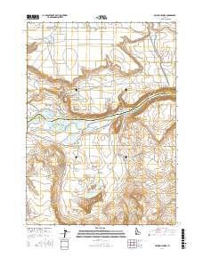 Bruneau Dunes 2017 topographic map thumbnail