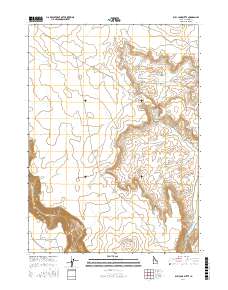 Bull Camp Butte 2017 topographic map thumbnail