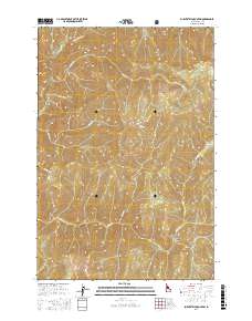 Burnt Strip Mountain 2017 topographic map thumbnail