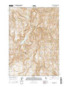 Captain Butte 2017 topographic map thumbnail