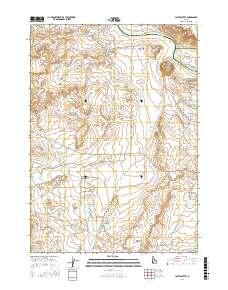 Castle Butte 2017 topographic map thumbnail