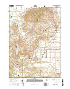 Cat Creek Summit 2017 topographic map thumbnail