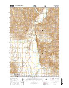 Challis 2017 topographic map thumbnail