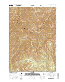 Challis Creek Lakes 2017 topographic map thumbnail