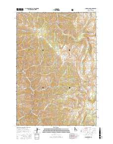 Chicken Peak 2017 topographic map thumbnail