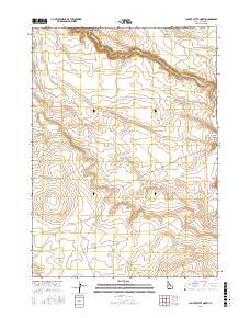 Clover Butte North 2017 topographic map thumbnail