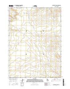 Clover Butte South 2017 topographic map thumbnail