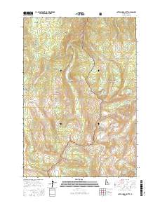 Cottonwood Butte 2017 topographic map thumbnail
