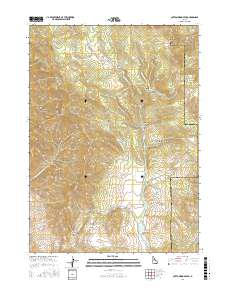 Cottonwood Peak 2017 topographic map thumbnail