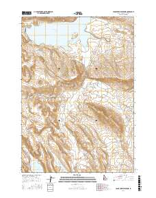Crane Creek Reservoir 2017 topographic map thumbnail